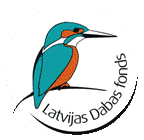 Logo simboliz Latvijas Dabas fonda cieo saistbu ar dabu 
