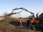 Removal of shrubs for woodchip producing from Dviete floodplain